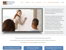 Tablet Screenshot of consultingpsychology.org
